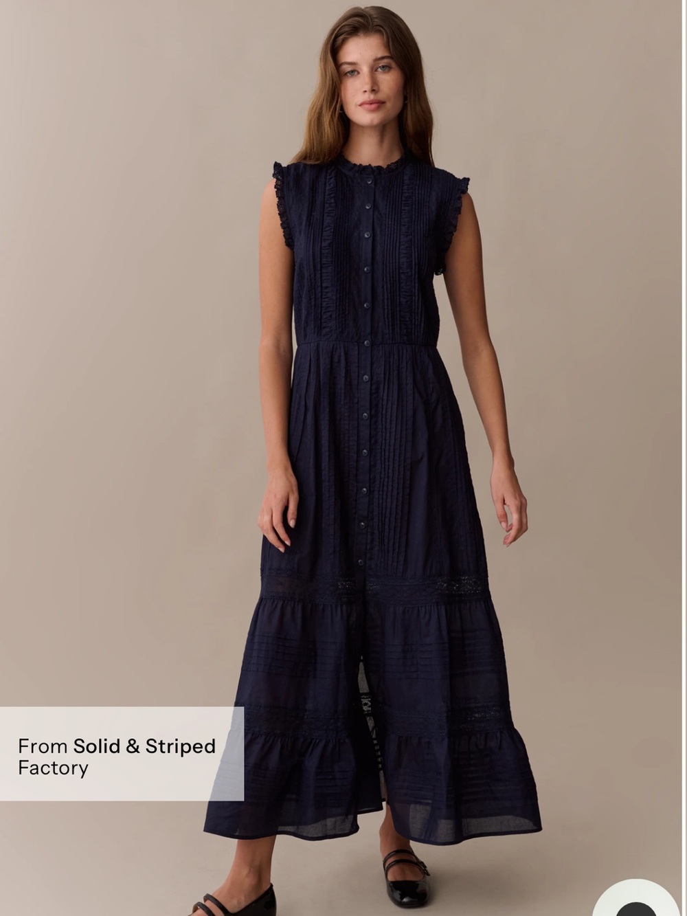 NWT Few Moda x Sorella Primrose Cotton Dress in Navy. XS (E)